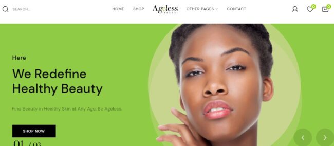 website development services in kenya - Ageless belle