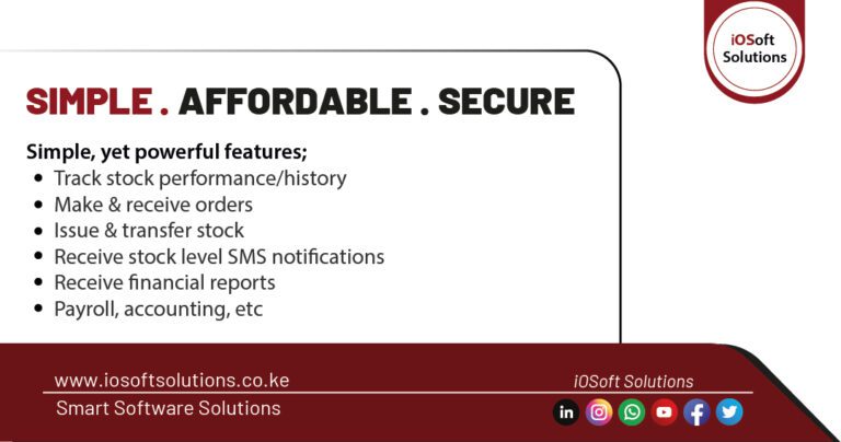 Best inventory management software - iOSoft Solutions Kenya